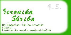 veronika skriba business card